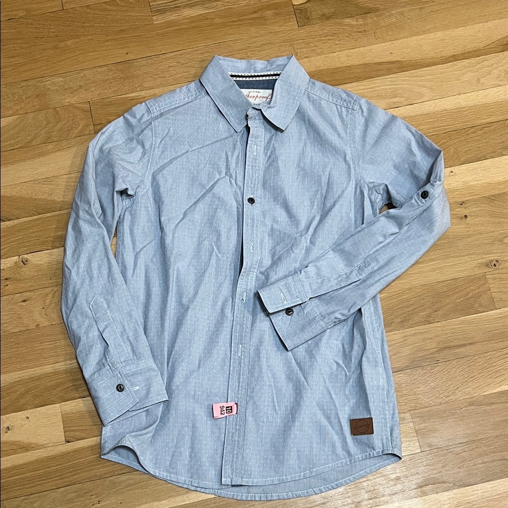 Weatherproof Sky Blue Casual Button-Down Shirt
